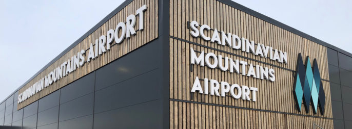 Entrélösning på Scandinavian Mountains Airport | Sälen-Trysil